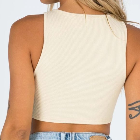 Princess Polly Tan Crop Top | NWOT - Picture 4 of 7